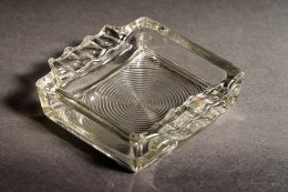 glass rectangular ashtray