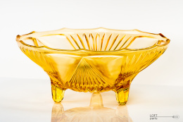honey pressed glass plate