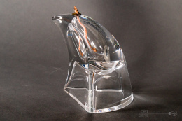 Glass oil lamp krosno