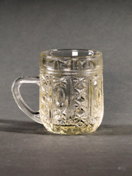 old glass mug