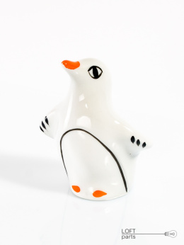 porcelanowa figurka pingwin