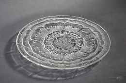 plate Flora Ząbkowice Glassworks