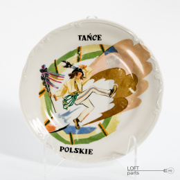 talerzyk tańce polskie porcelana chodzież