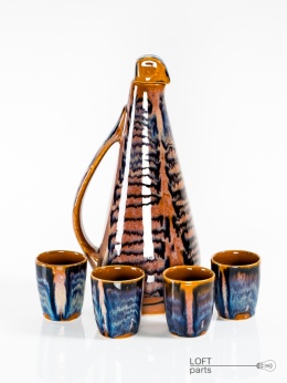 Carafe with glasses ceramics parowavisa