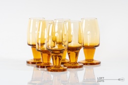A set of glasses from the Sudety Glassworks