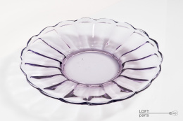 glass amethyst platter