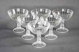 Set of QUADRA cups glassworks Ząbkowice