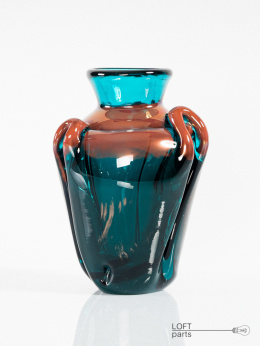 turquoise copper-plated vase