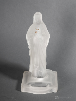 Glass statue of the Virgin Mary